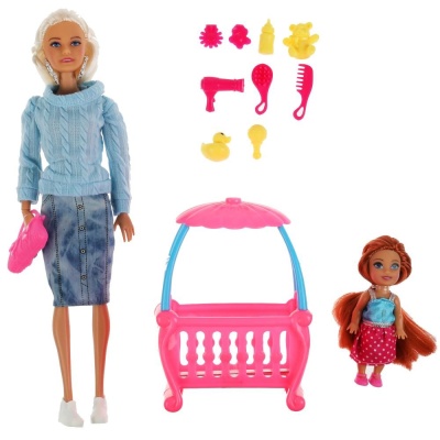 Кукла 29см София с дочкой Карапуз 66444-21-S-BB Кукла 29см София с дочкой Карапуз 66444-21-S-BB